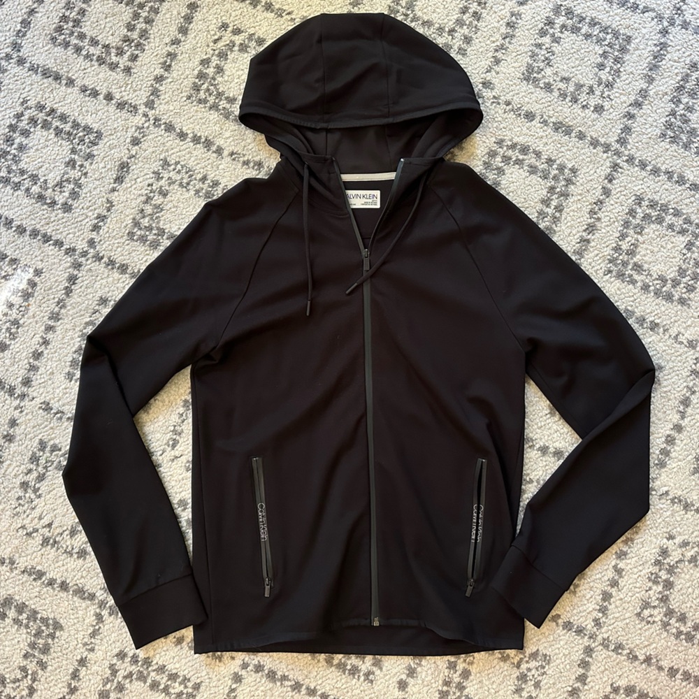 Men’s Calvin Klein black hooded jacket